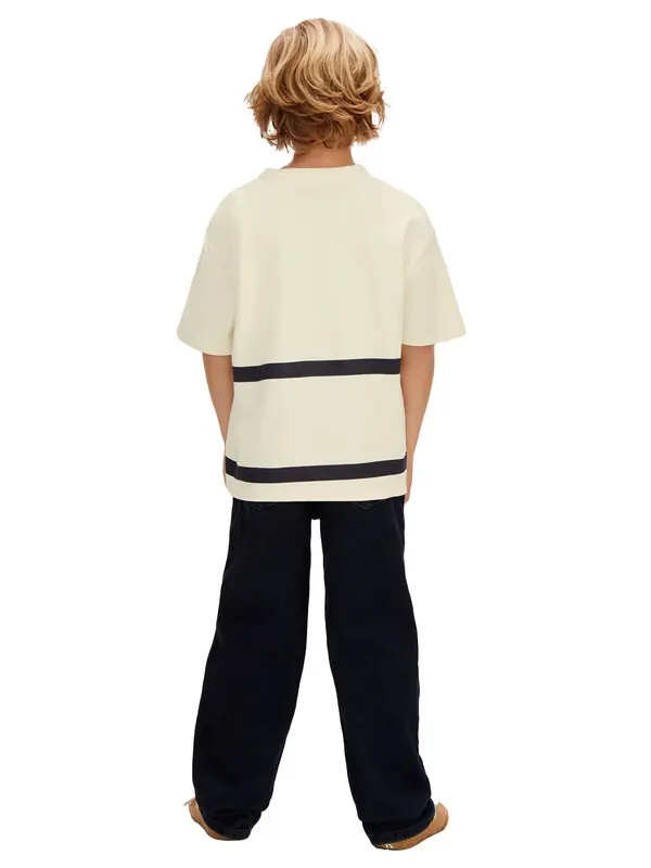 Oversized Hem Logo Short Sleeve T-Shirt 1 Image