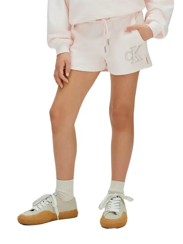 Kids Girls Monogram Embroidered Sweatshorts 2 Image