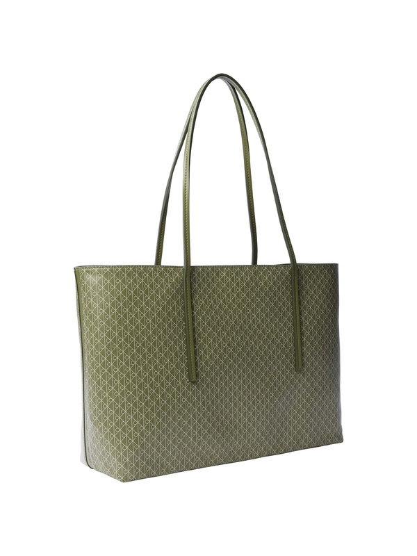 Monogram Embossed Large Shopper Tote Bag 1 Image