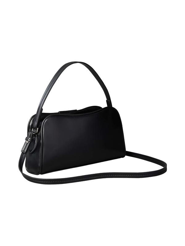 Dual-Strap Minimalist Smooth Leather Crossbody Bag 1 Image