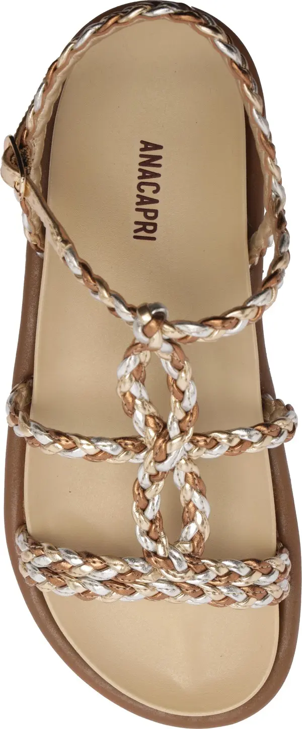 Platform Braided Straps Woven Sandals 3 Image