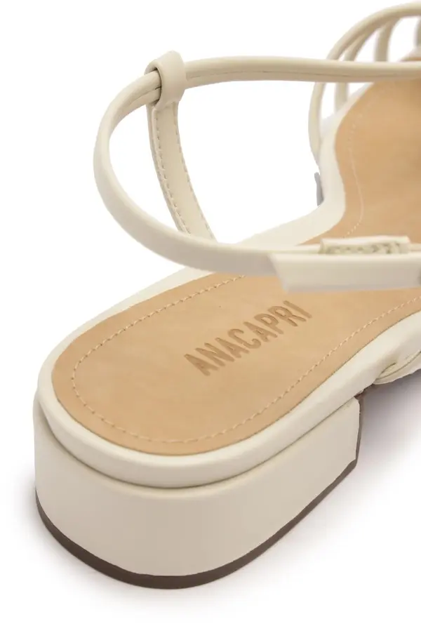 Low Block Heel Sandal with Knot Detail 1 Image