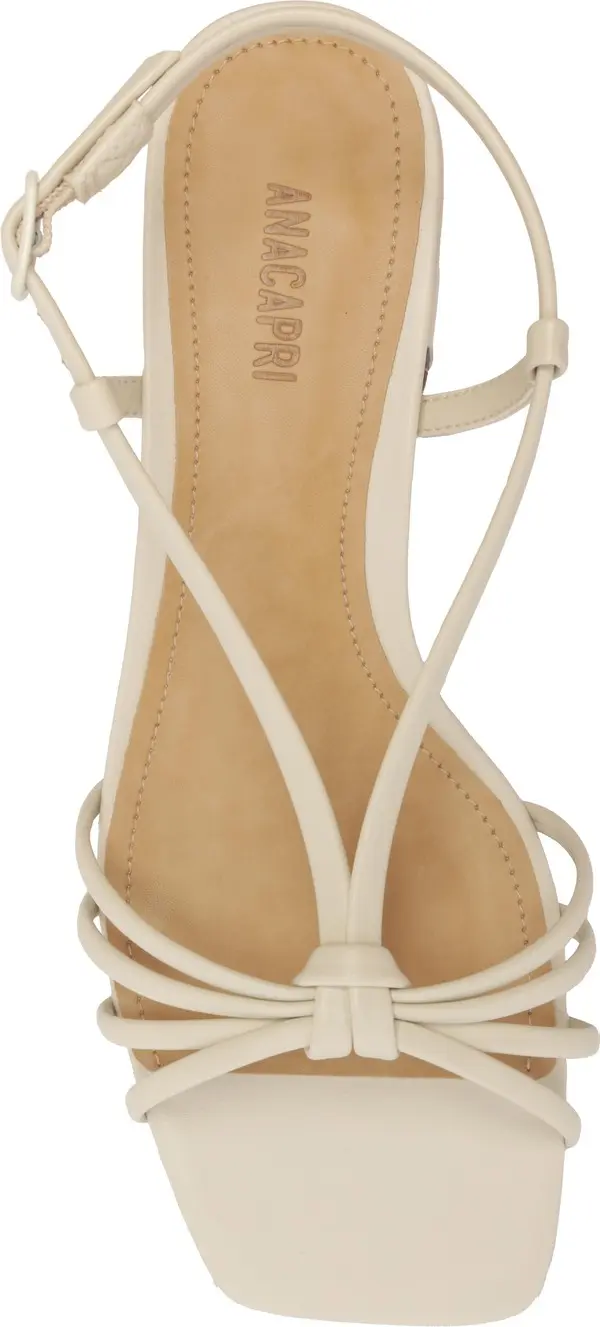 Low Block Heel Sandal with Knot Detail 3 Image