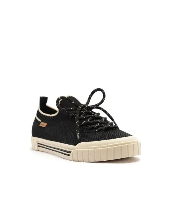 Knit Lace-Up Sneaker with Contrast Trim 1 Image