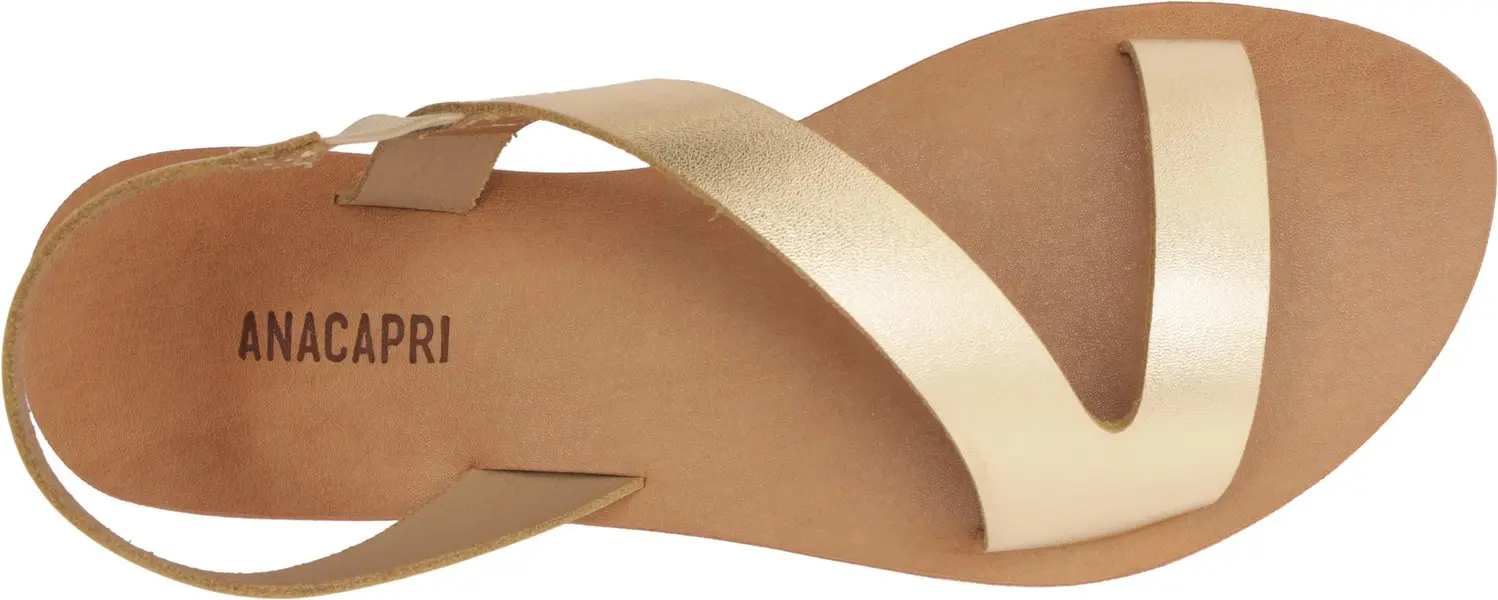 Monochrome Curved Straps Metallic Leather Sandals 4 Image