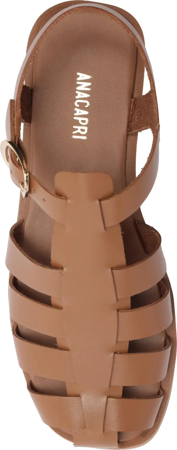 Leather Fisherman Flat Sandals 3 Image