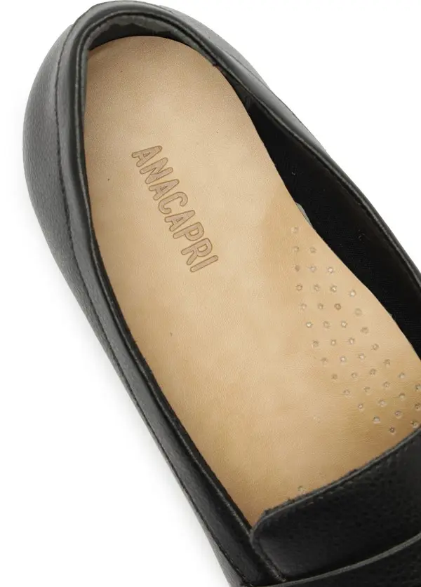 Black Leather Classic Penny Loafer 2 Image