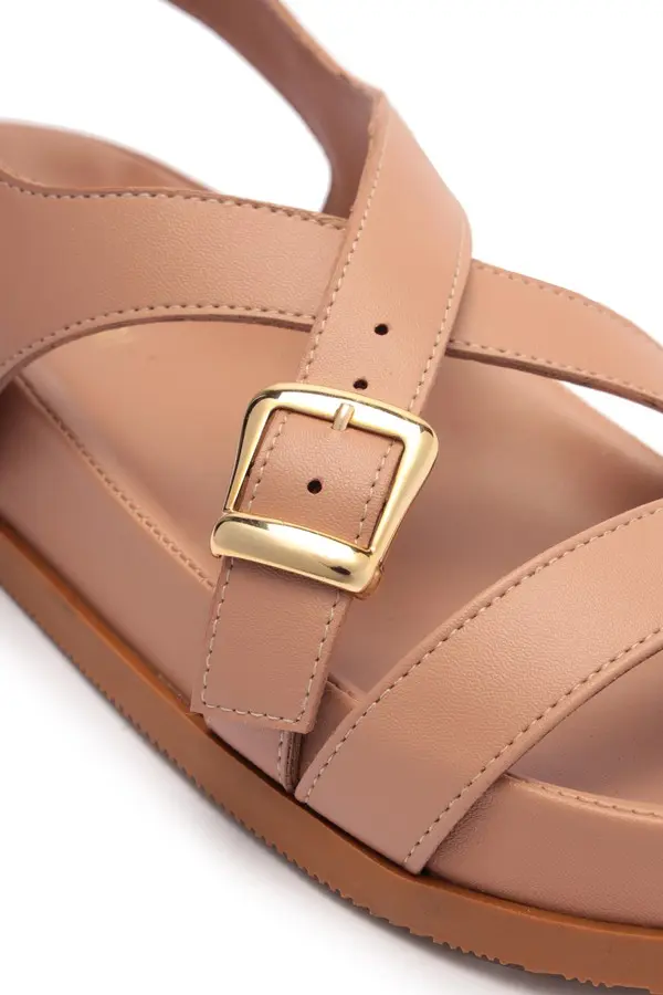 Buckled Flatform Sandals 2 Image