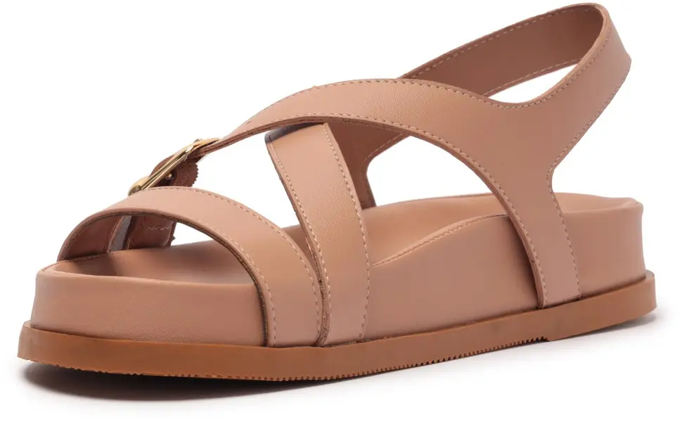 Buckled Flatform Sandals 4 Image