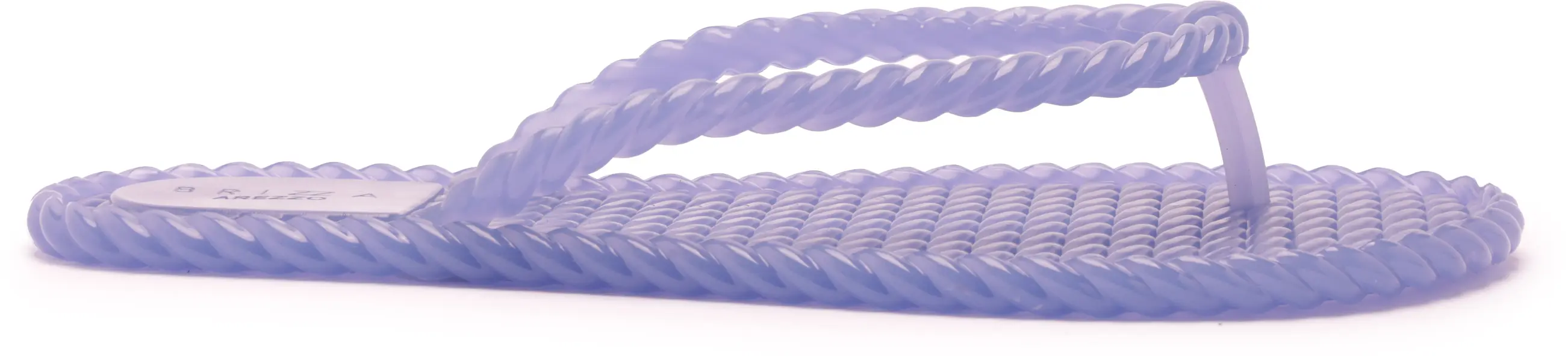 Lavender Rope-Textured Jelly Flip Flops 2 Image
