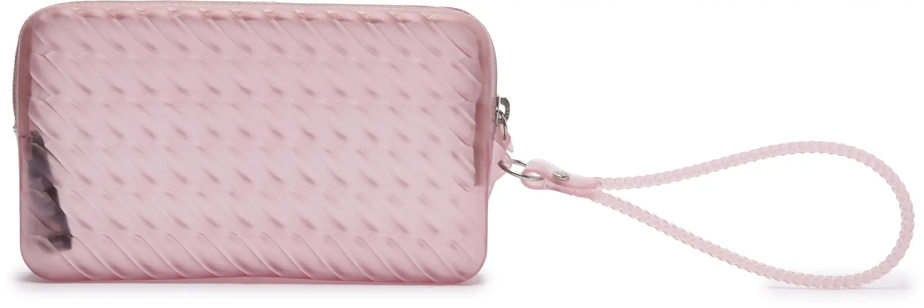 Translucent Pink Clutch with Moroccan Handle 1 Image