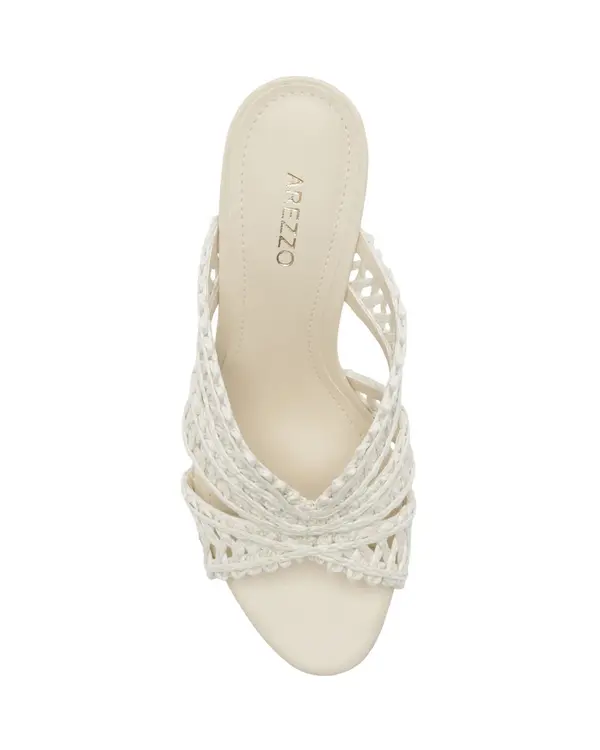 Off-White Woven Macramé Block Heel Mule 2 Image