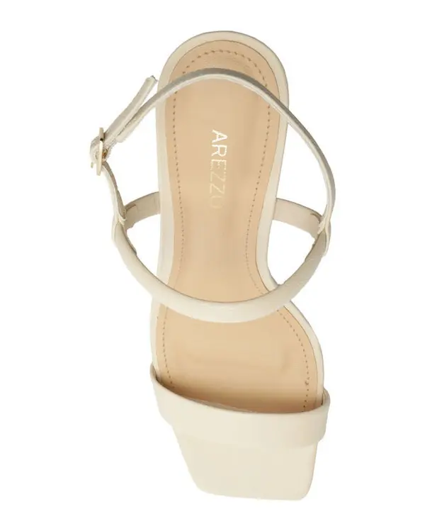 Off-white Leather Monochromatic Block Sandal 2 Image