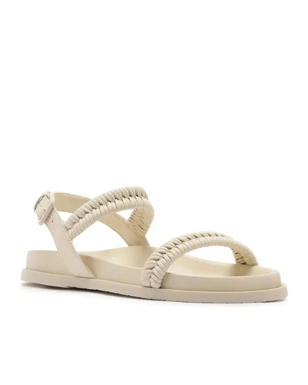 Off-White Woven Straps Panacota Sandal 1 Image
