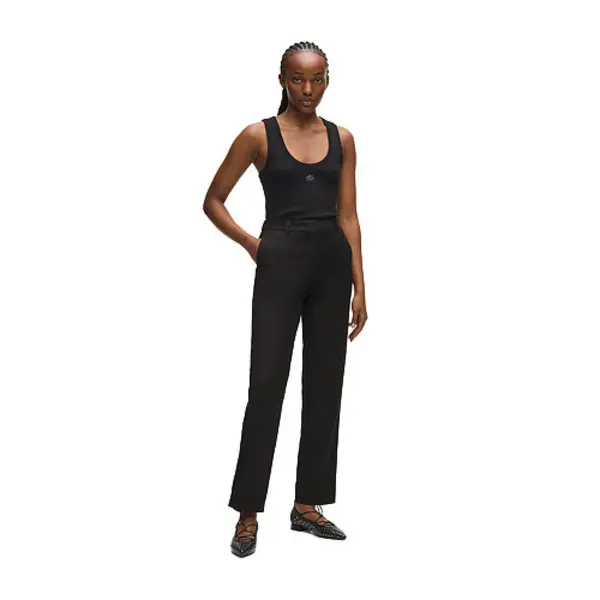  Wool-Blend Tailored Pants 3 Image