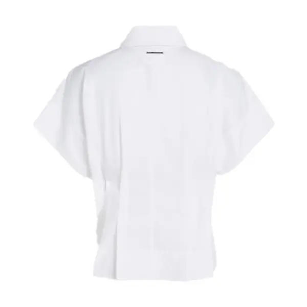 Tapered Cut Short Sleeve Poplin Shirt 1 Image