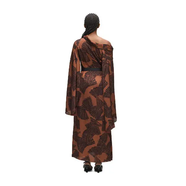 Fan-Print Kaftan Maxi Dress 2 Image
