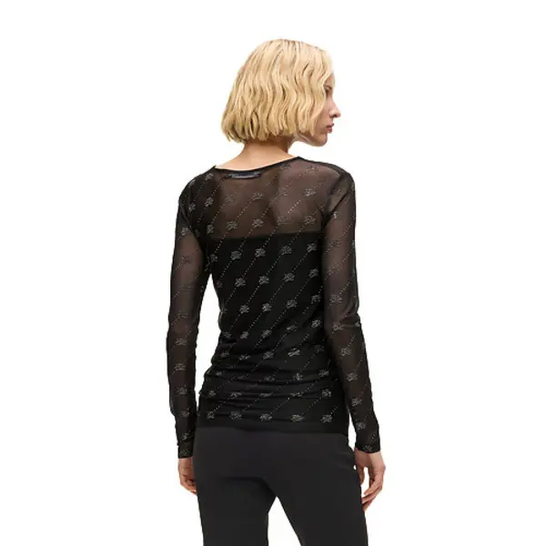  Rhinestone Autograph Mesh Top 2 Image