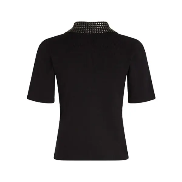 Stud Detail Collar Polo Shirt 1 Image
