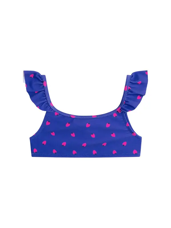 Blue 2-piece Swimsuit with Strawberries Prints 4 Image