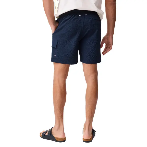 Solid Seersucker Swim Shorts 2 Image