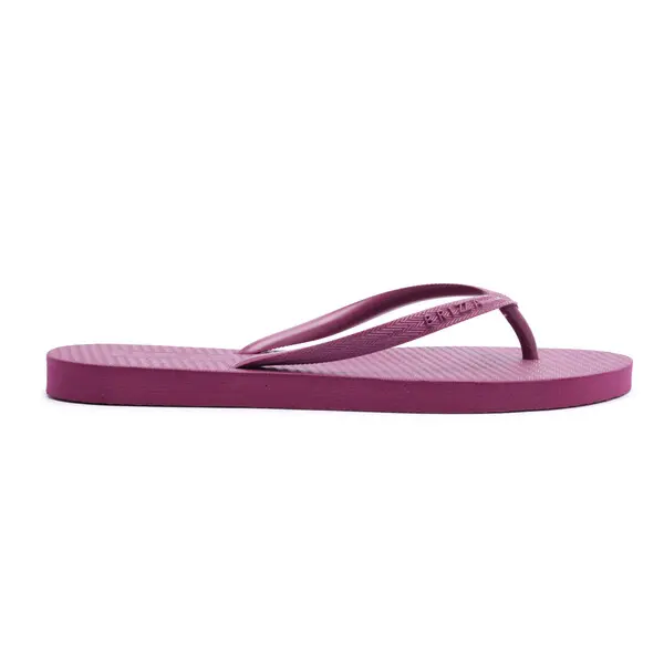 Classic Magenta Flip Flops with Chevron-Textured Sole 1 Image