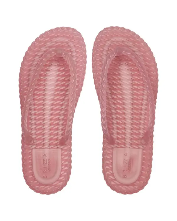 Moroccan Pink Jelly Translucent Flip-Flops 2 Image