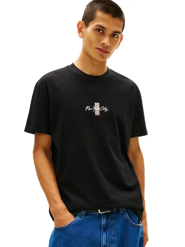 Signature Logo Embroidery Crew Neck T-Shirt 1 Image
