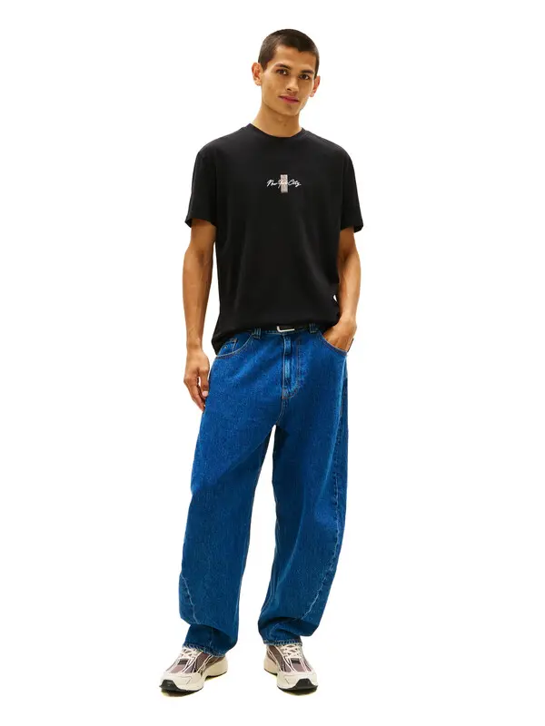 Signature Logo Embroidery Crew Neck T-Shirt 4 Image