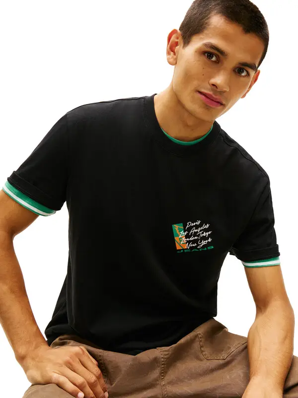 Signature Back Logo Jersey Short Sleeve T-Shirt 2 Image