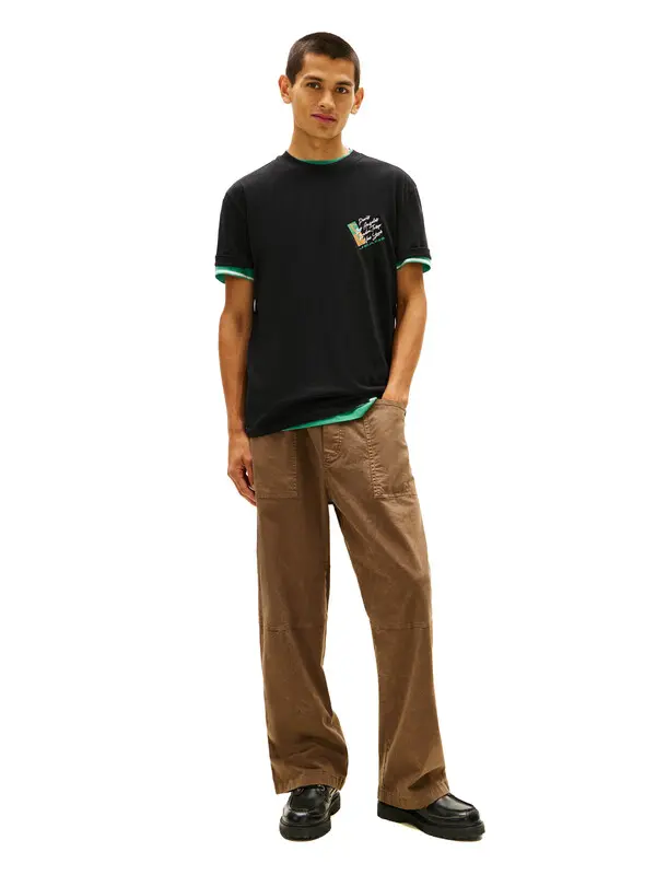 Signature Back Logo Jersey Short Sleeve T-Shirt 4 Image