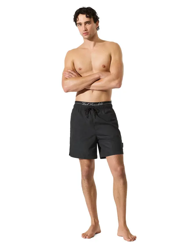 Logo Swim Shorts with Double Waistband 2 Image
