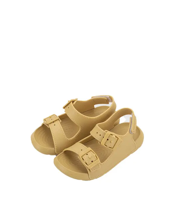 Kids Boys Mustard Jelly Sandals with Adjustable Straps 2 Image