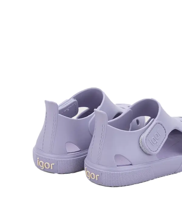 Kids Baby Girl Bondi Lilac Solid Jelly Sandals 1 Image