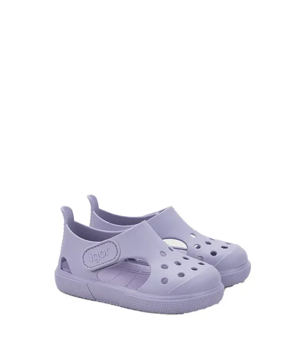 Kids Baby Girl Bondi Lilac Solid Jelly Sandals 3 Image