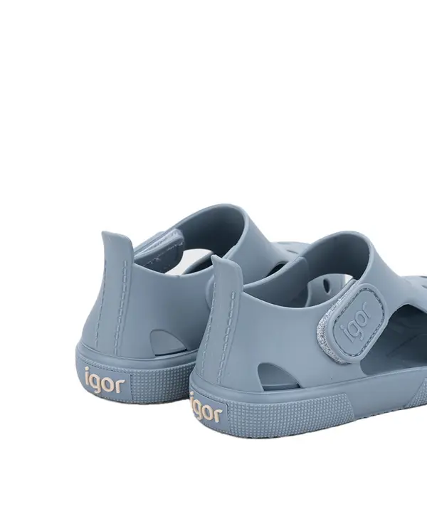 Kids Baby Boy Bondi Blue Solid Jelly Sandals 1 Image