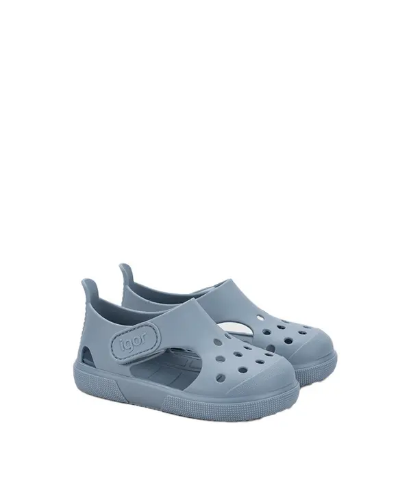 Kids Baby Boy Bondi Blue Solid Jelly Sandals 3 Image
