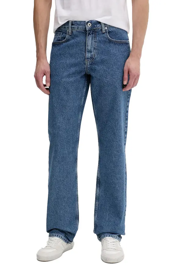 Straight Leg Denim Jeans 1 Image
