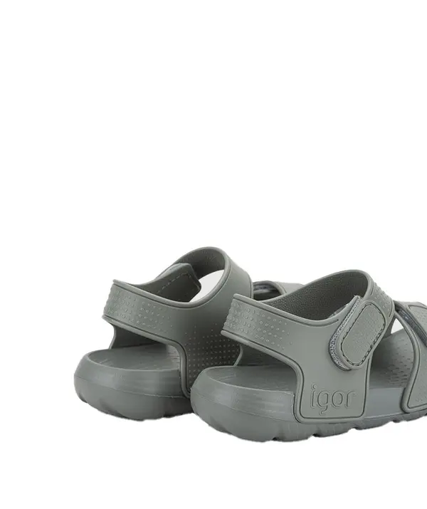 Kids Baby Boy Two Strap Green Jelly Sandals 1 Image