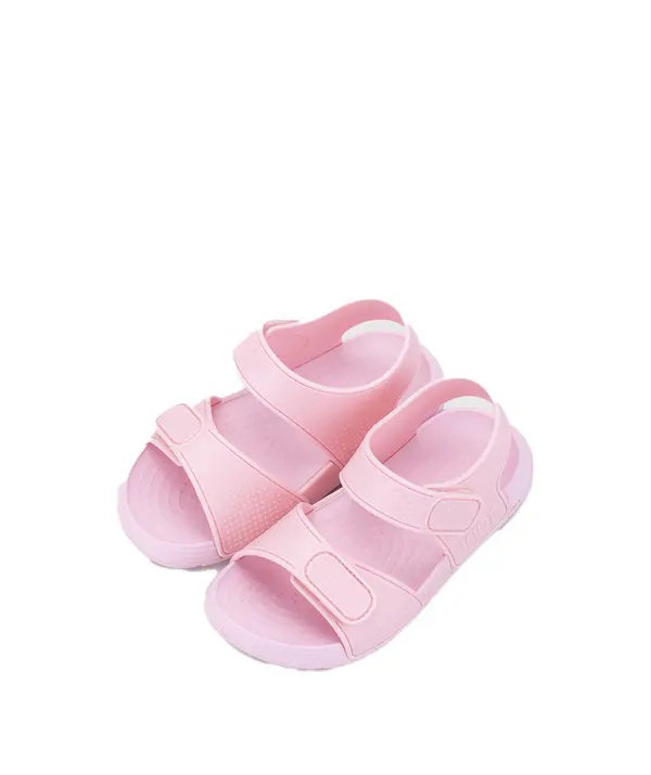 Kids Baby Girl Two Strap Pink Jelly Sandals 1 Image