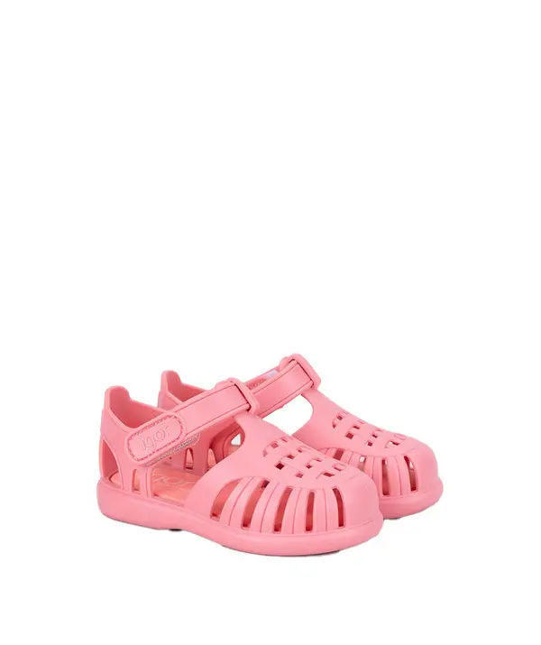 Baby Girl Pink Tobby Solid Jelly Sandals 1 Image