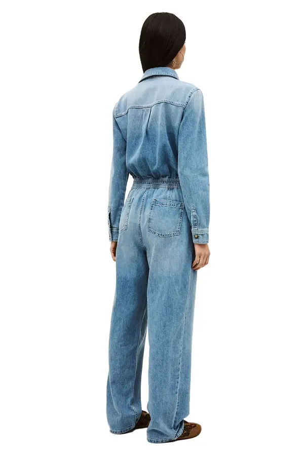 Denim Cargo Jumpsuit 2 Image