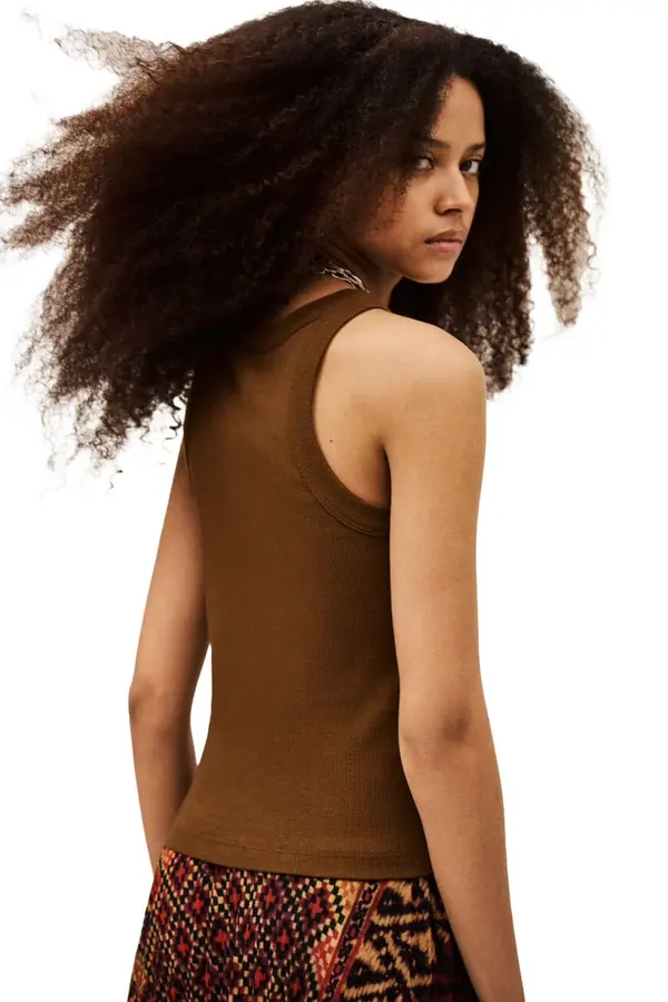 Fitted Round Neck Sleeves Top 2 Image