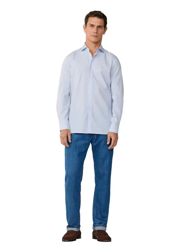 Tailored Fit City Bengal Stripe Long Sleeve Shirt 3 Image