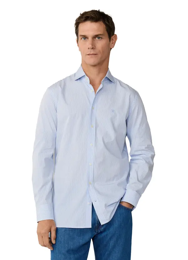 Tailored Fit City Bengal Stripe Long Sleeve Shirt 4 Image