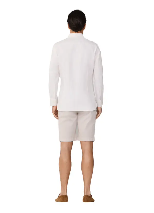 Tailored Fit Cotton-Linen Shirt 2 Image