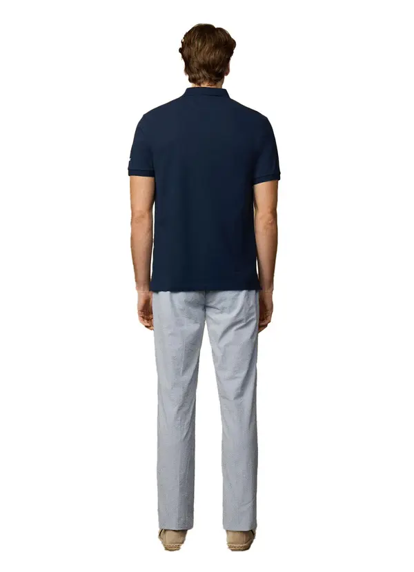 Classic Fit Short Sleeve Striped Trim Polo 2 Image