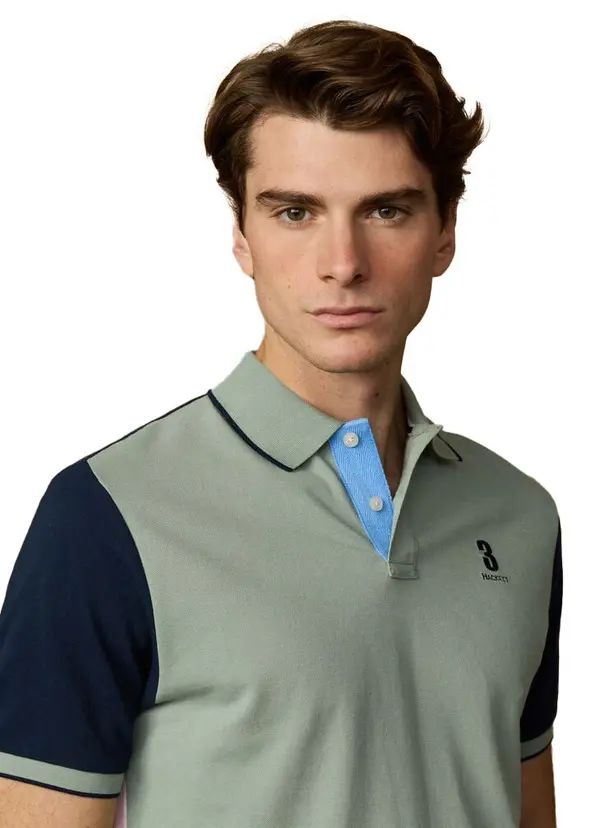 Classic Fit Short Sleeve Back Panel Polo 4 Image