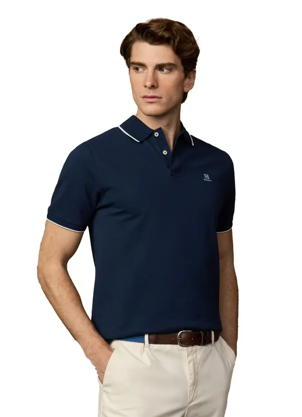 Classic Fit Short Sleeve Tipped Polo 2 Image