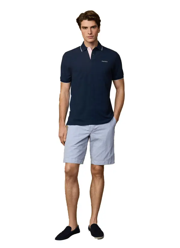 Classic Fit Short Sleeve Back Sash Polo 2 Image